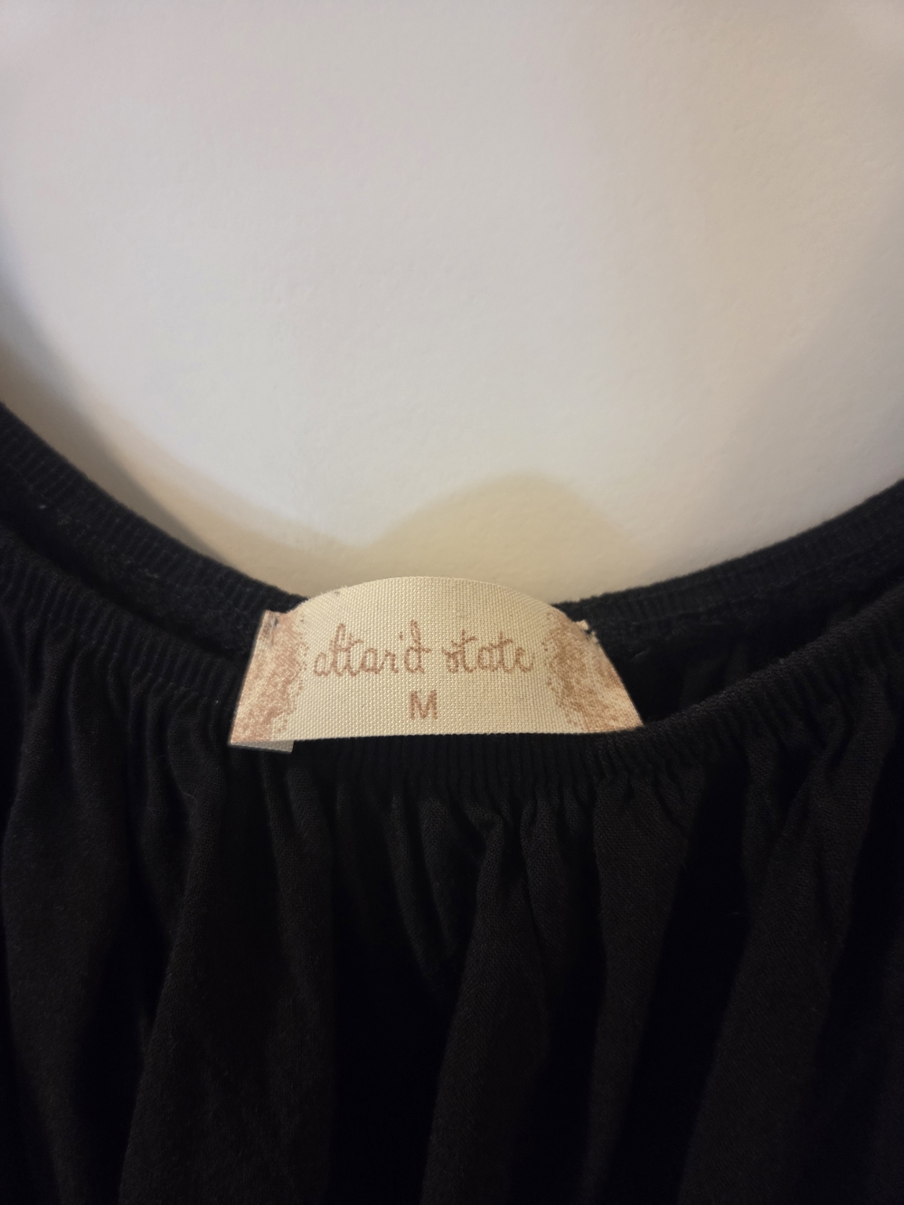 Altar'd State Black Off-Shoulder Ruffle Tunic - Picture 4 of 4